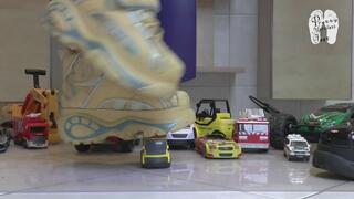 Toy Car crush with Buffalo Classics floor view