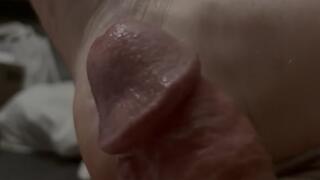 Big Bear Feet Thick Cock with Cum Rubbed on Giant Feet