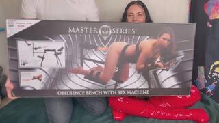 Mr & Miss FFW unboxing their new BDSM bench