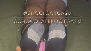 Facedown sock T tickle