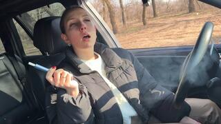 Allergy Sneeze Attack in Car POV