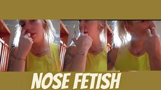 Nose FETISH snot