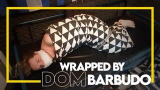Tonny Tape wrapped in blanket by Dom Barbudo (1080p) Gay Bondage - Gay Domination - Mummidication - Chains - Leather - Tape Gag - BDSM