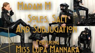 Soles, Salt, and Subjugation, Extreme Boot Cleaning Double Domme Latex Humiliation