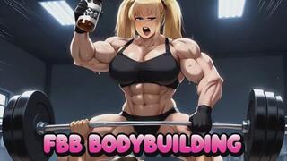 FBB BODYBUILDING - Superheroine Training Montage Serum Growth: Lift Cars & Bend Steel Roleplay, Cut Scene & Pin Under Weights for Montage Ride