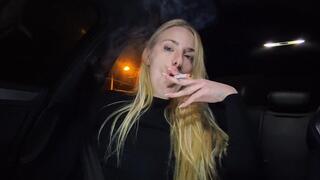 Smoking in car after a long day MKV