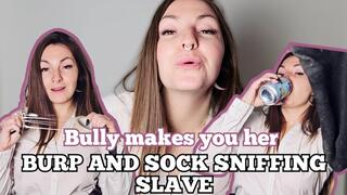 Bully mean girl makes you her burp and sock slave MP4