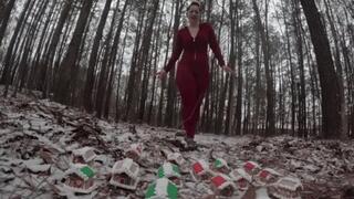 Giantess Galas Footcrush: It is over for your tiny village!!! - 4k