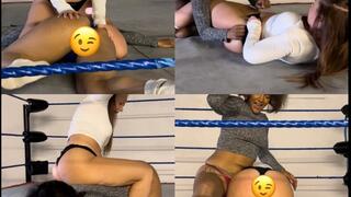 bra and panties strip wrestling match
