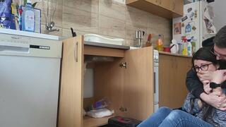 Hot MILF is bound by plumber and trying to escape