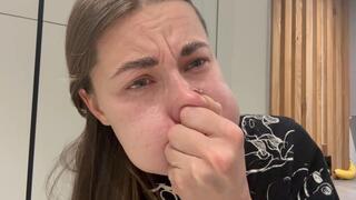 Puffing out cheeks, pinching nose, holding breath. Crossing eyes. Make a face (custom video) part 3