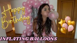 February 12th My birthday. I will inflate balloons for my decorations.