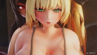 After Training - Futanari Intense sex.