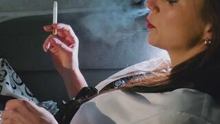 Bathrobe, Red Gauloises, Nice Backlight 4K