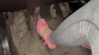 Stupid Stepsister doesn't know how to start a car, so she struggles with it but fails, because she can't do anything, so she gets nervous.