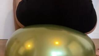 Popping a big balloon