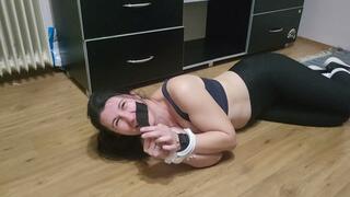 Sexy fitness trainer is punished