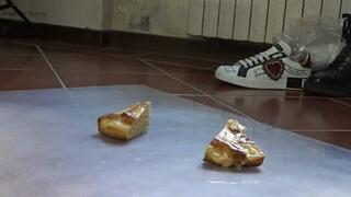 red crystal shoes licking