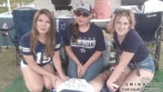 Tailgate Party Diapering! Diapered on game day by Stepmommy Katherine as Stepsister Shelley & her friend Claire watches on and helps! -- HD MP4