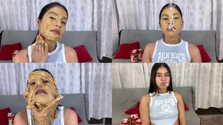 POV SMOKING AND DISORDER PEANUT CREAM ON THE FACEP