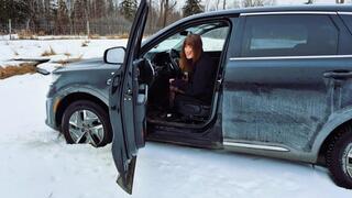 True North Trap: Dixie's First Stuck, Flirting with Snow, Pedals, and her Rescuer. Is this just the start of Damsel Dixie's stuck adventures?