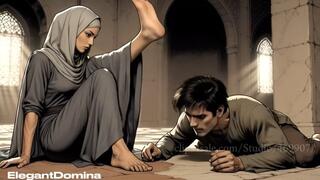 Hijab Wife Mercilessly Stomps Cheating Husband 50+ Face Stomps