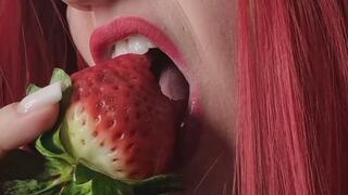 Strawberry Tease â€“ My Tongue, My Lips, My Bite