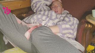 Under clothes masturbation