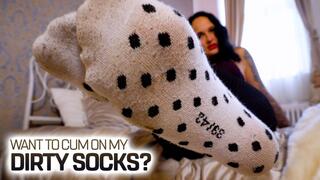 Do you want to cum on my dirty stinky socks? ( Socks Fetish with Lady JoJo ) - FULL HD wmv