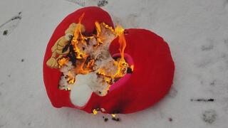 Plush Heart fire