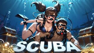 Scuba Underwater Neoprene Fuck - Wet Handjob & Multi-Cum