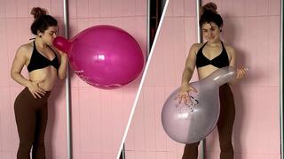 Pink and Purple Crystal Balloons - 2 Blow2Pops by My Strong Lungs (Sabina Balloons Lover)
