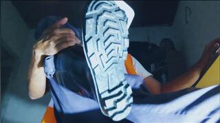 Blue Pants and Jockstrap