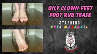 OILY CLOWN FEET FOOT RUB TEASE