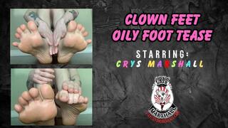 CLOWN FEET OILY FOOT TEASE