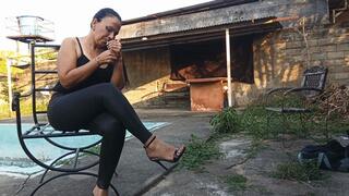 Scratching my lover's balls and cock (3)