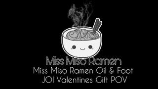 Miss Miso Ramen Oil & Foot JOI Valentineâ€™s Gift POV 1080p