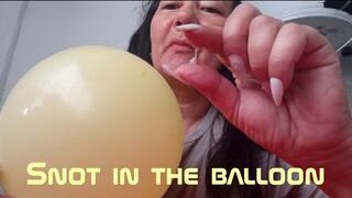 Snot in the balloon