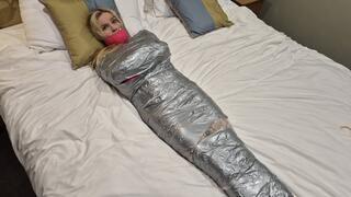 Lottie Lalay: Bound, gagged and mummified for 83 minutes