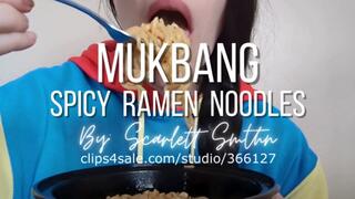Mukbang Spicy Ramen Noodles