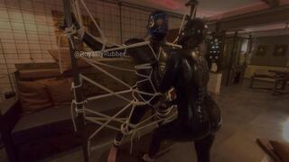 Tied in a Spider Web used with a Fleshlight