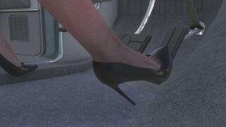 1975 Ford LTD Landau Cranking Template - Angie in Stiletto Pumps 1080p
