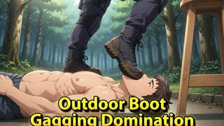 Forest Boot Gagging - Yuki Shoves Tactical Boots in Your Mouth