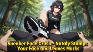 Facebusting in Nike Sneakers - Nataly Trampling Face Crush Session