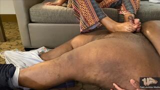 Star's Snowed In House Guest FootJob copy