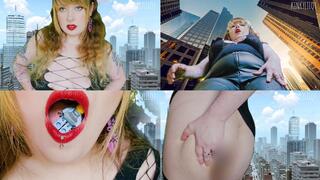 Giantess Goddess Visits Earth for Male consumption ass Vore