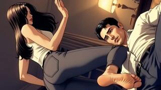 Goddess Vanessa Dominates With Crotch Kicks, Face Slaps