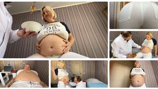 Not pregnant, just FAT (Custom video - Weight gain clip) SD