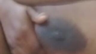 Big cumshot video call massive black melons amateur Lerato 44JJ