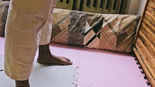 Sweaty Ebony Goddess in Judogi Destroys Weak Skinny Boy â€“ Total Mixed Domination